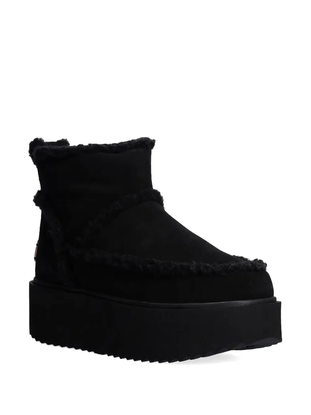 Inuikii x Coccinelle classic low shearling boots Black