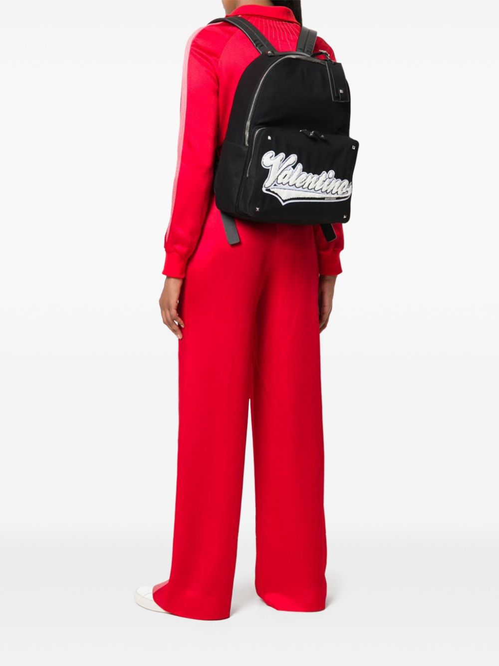 Valentino Garavani appliqué backpack - Zwart