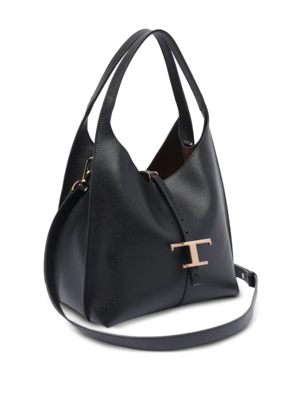 【関税込み】TOD'S T Timeless' small shoulder bag Tod's Small T Timeless Shoulder Bag | Black | FARFETCH