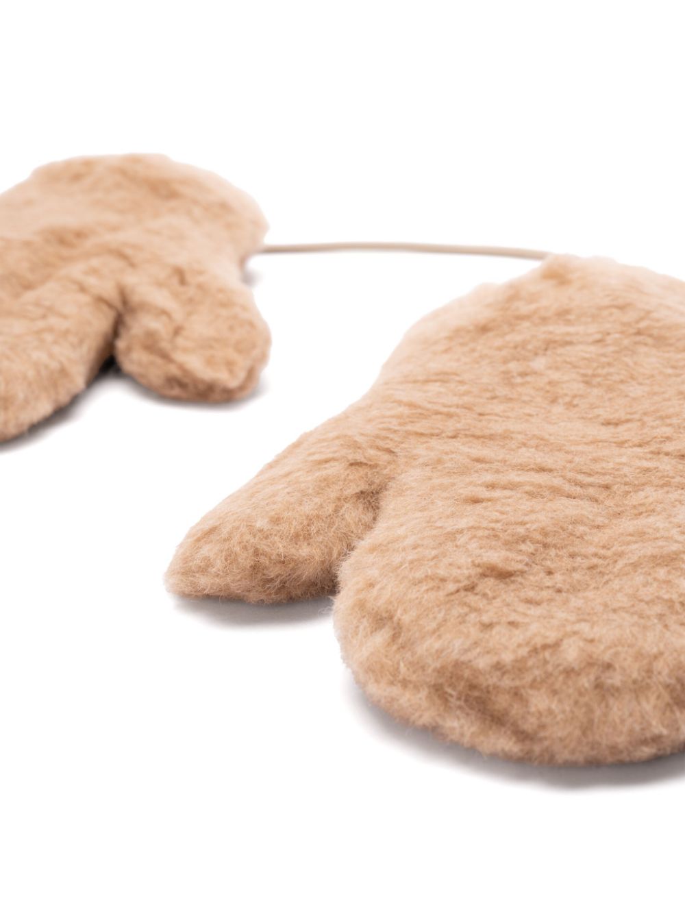 Max Mara shearling mittens - Beige