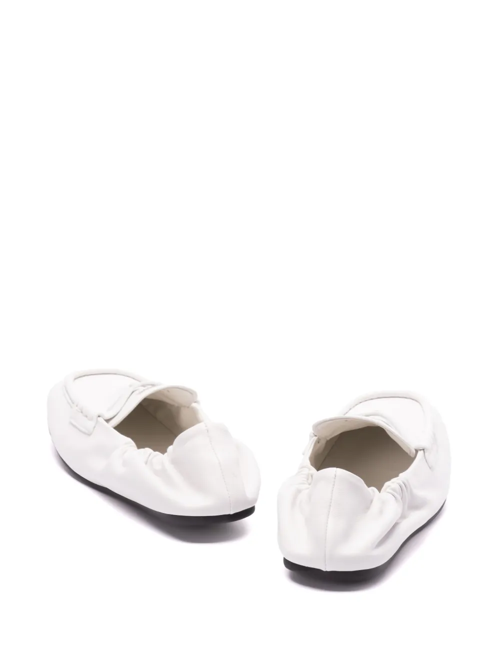 Miu Penny loafers met logo Wit