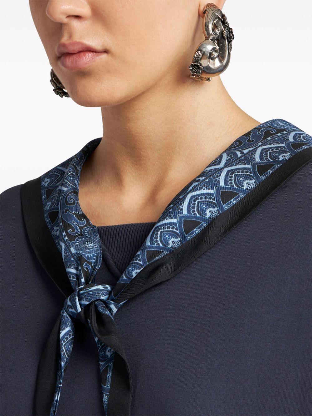 ETRO Curly earrings - Zilver