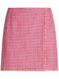 ETRO micro-check mini skirt - Red