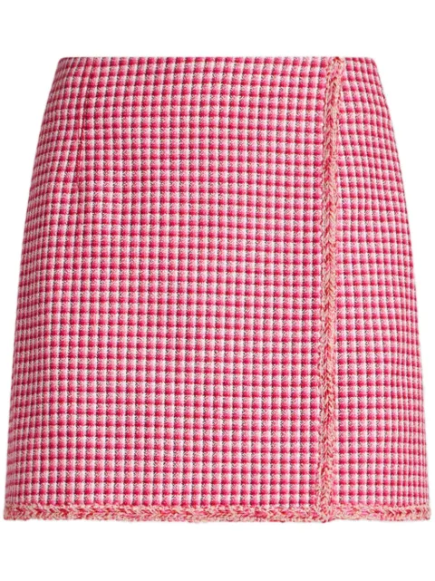 ETRO micro-check mini skirt