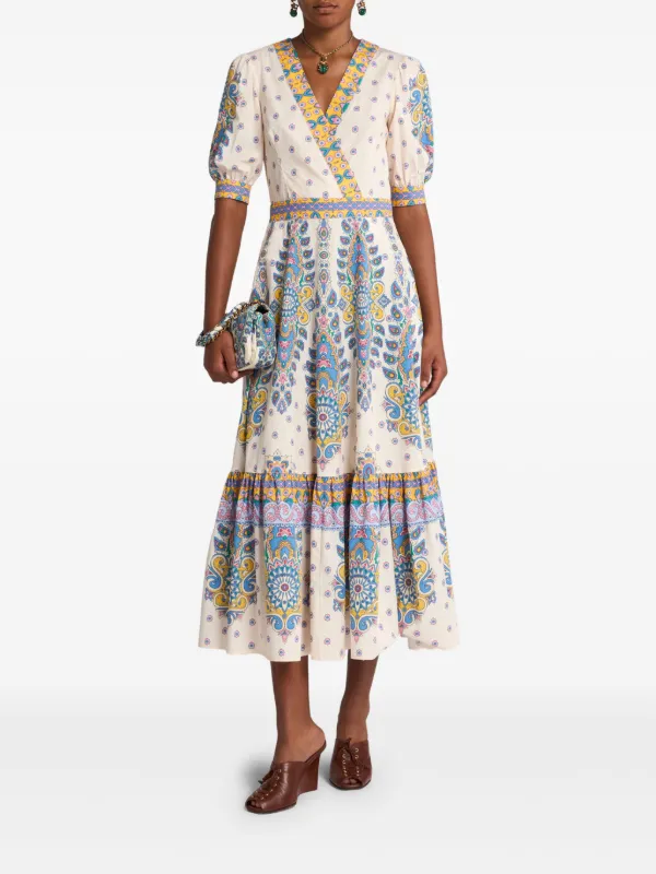 ワンピース ETRO SS25 Floral Paisley print dress (WRHA0070AK782 X0885) Etro Floral Paisley Midi-Shirtdress | Saks Fifth Avenue