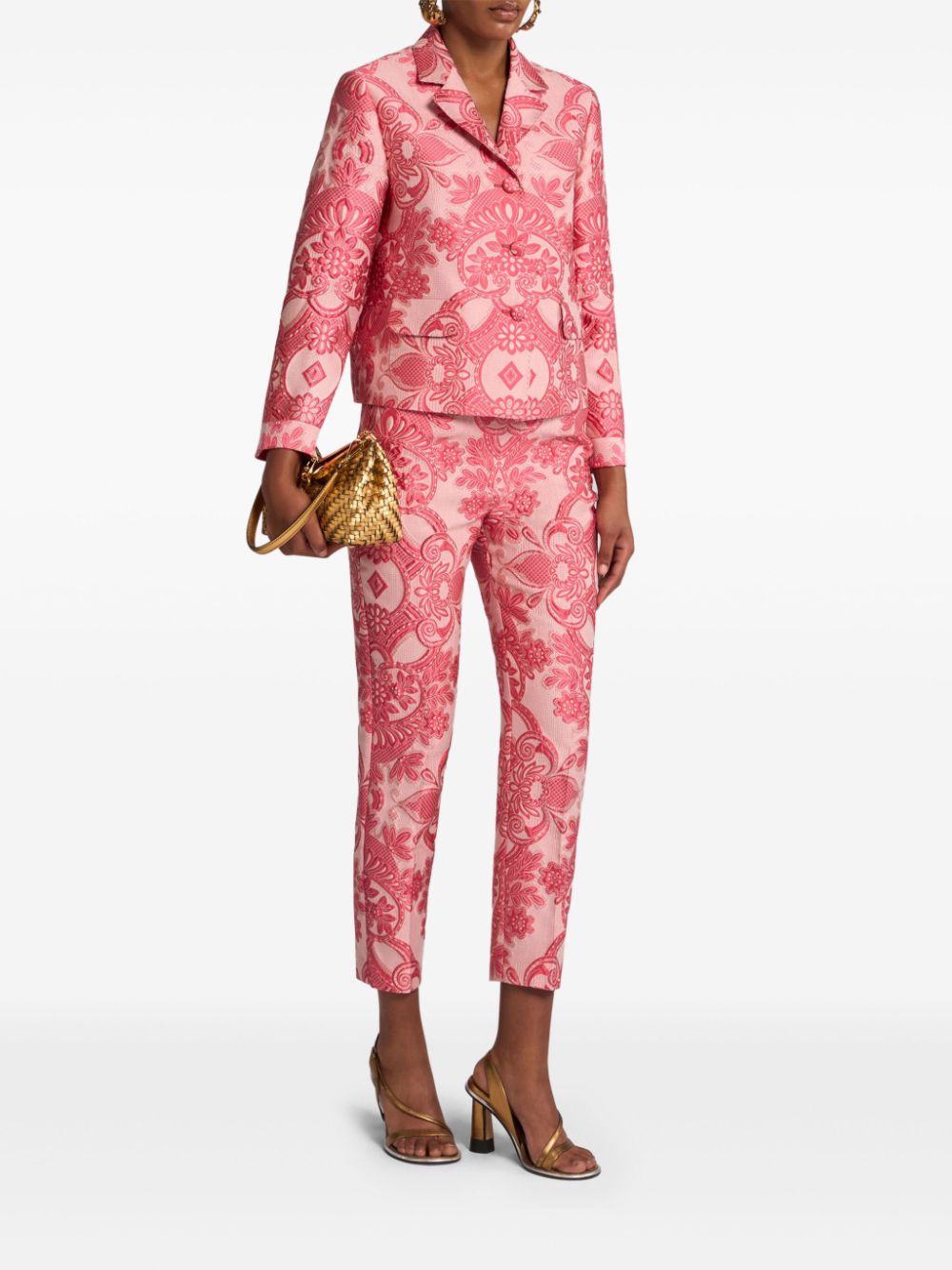 ETRO floral brocade-effect jacket - Roze