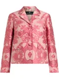 ETRO floral brocade-effect jacket - Pink