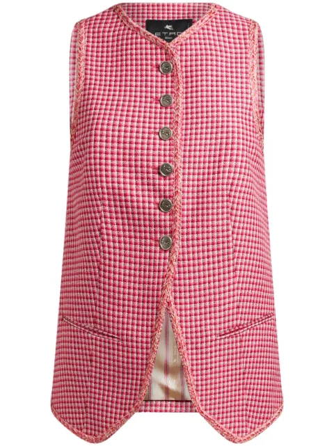 ETRO micro-check waistcoat