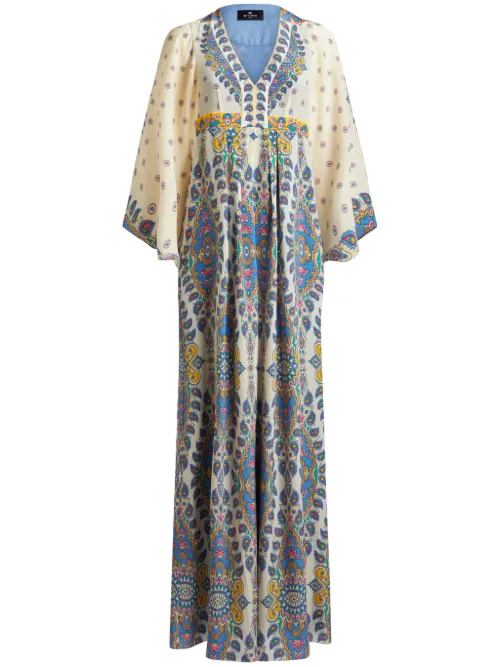 Robe longue à imprimé cachemire - ETRO - Modalova