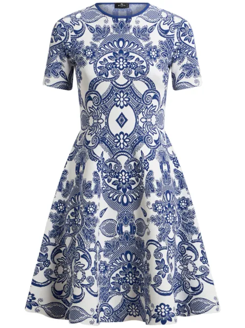 Robe courte à motif en jacquard - ETRO - Modalova
