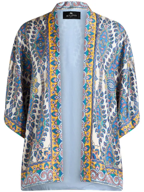 ETRO paisley-print silk robe jacket