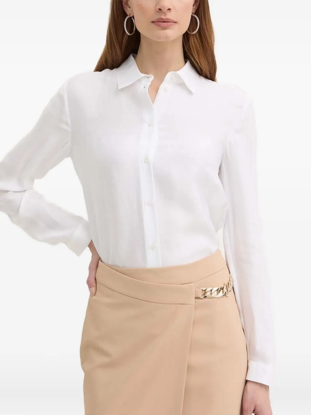 Armani Exchange Button-down blouse Wit
