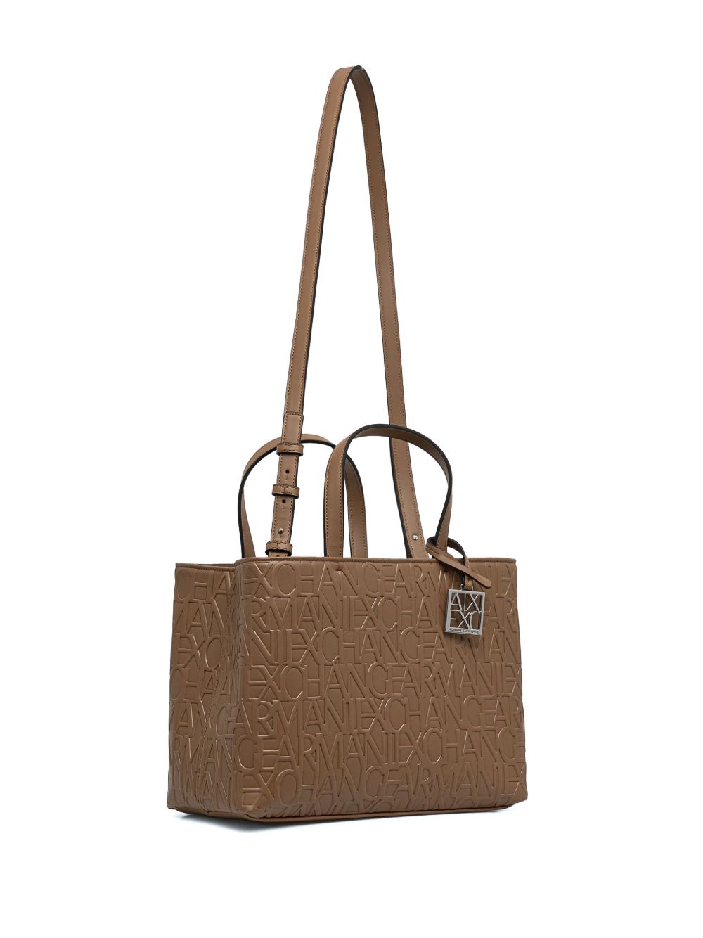 Armani Exchange logo-embossed tote bag - Bruin