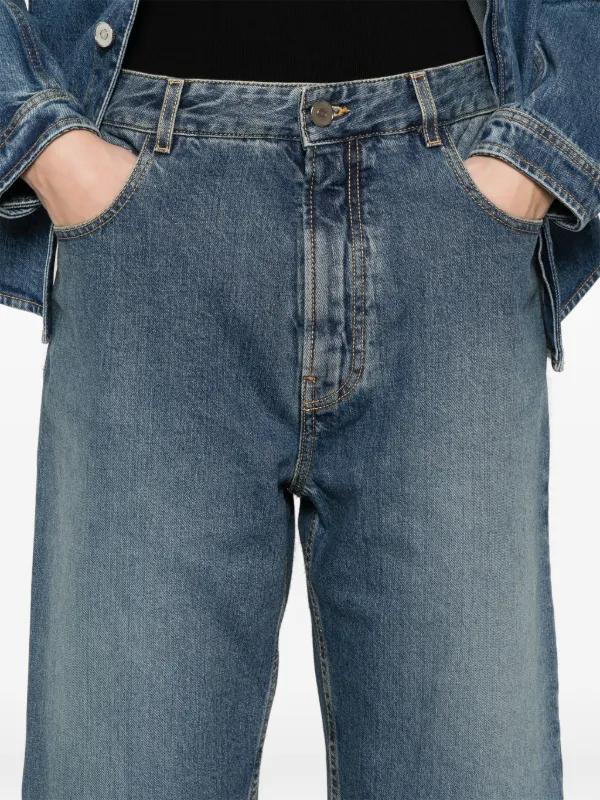 ショートパンツ Alaia Bermuda shorts with knit belt Alaïa Bermuda Shorts With Knitted Waistband | Blue | FARFETCH