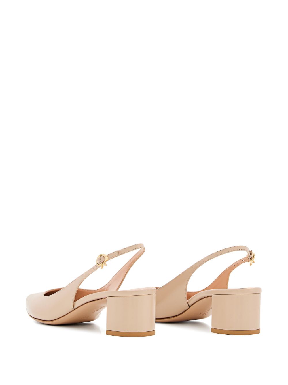 Gianvito Rossi 50mm slingback leather pumps Neutrals