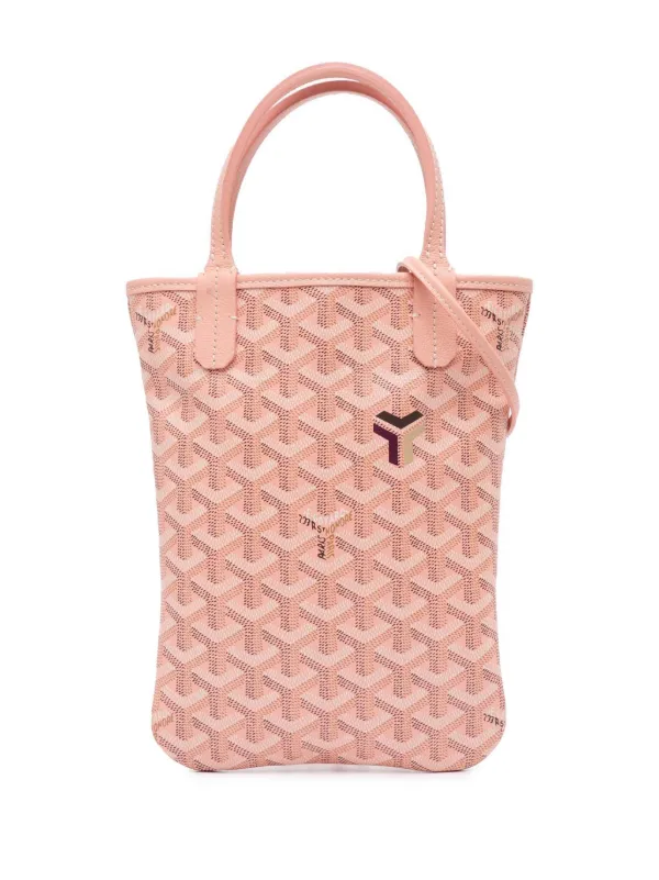 Goyard Pre-Owned 2022 Goyardine Poitiers Claire Voie Satchel Pink