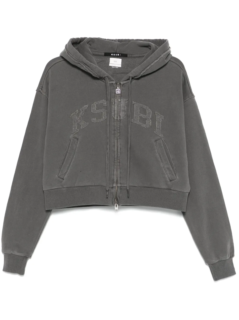 League cropped hoodie