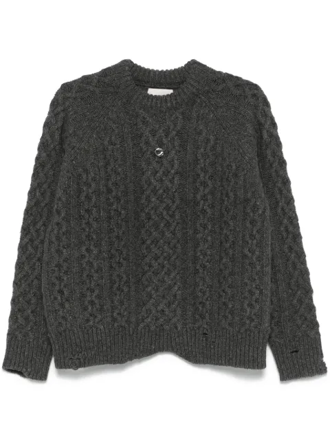 Coperni Aran-knit sweater