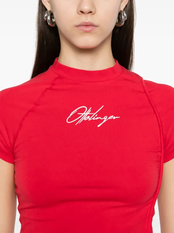 【関税込み】Ottolinger レッド デコンストラクト Tシャツ Ottolingerのレッド デコンストラクト Tシャツがセール中