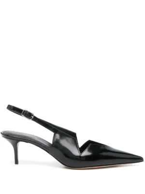 Prada レザーパンプス | ブラック | FARFETCH JP