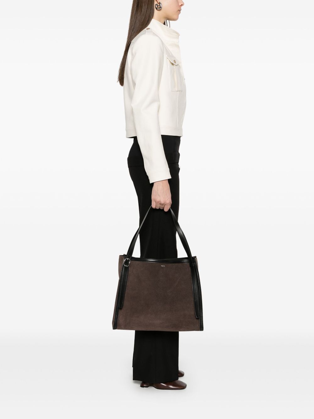 Coperni Shopper met riem - Bruin