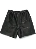 Coperni leather boxer shorts - Black