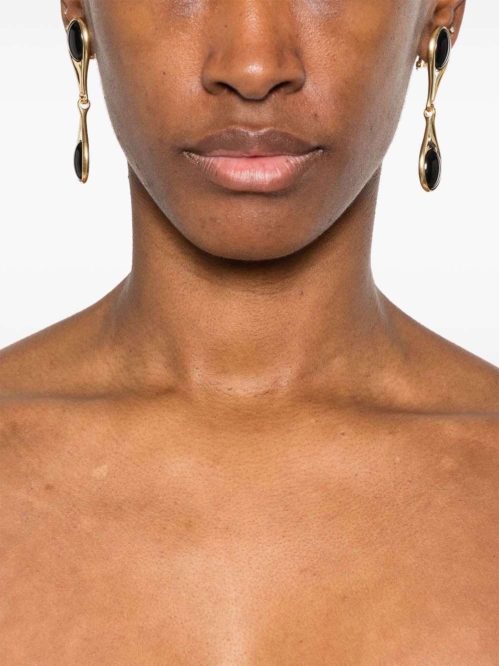 Coperni enamel-detail earrings - Black