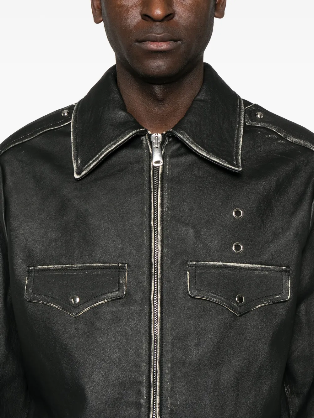 Coperni Leren body jack Zwart