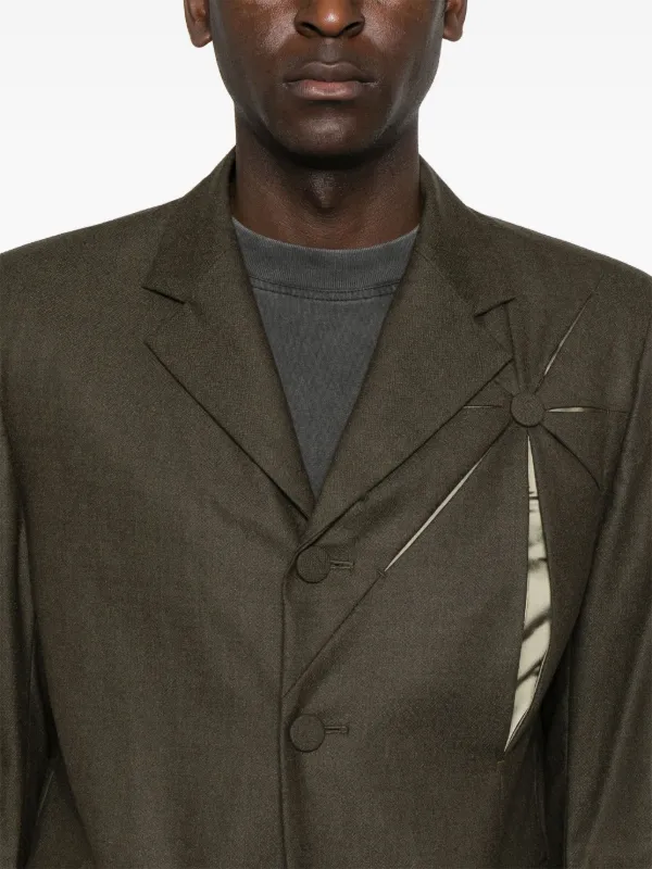 KUSIKOHC Origami Blazer | Green | FARFETCH AZ