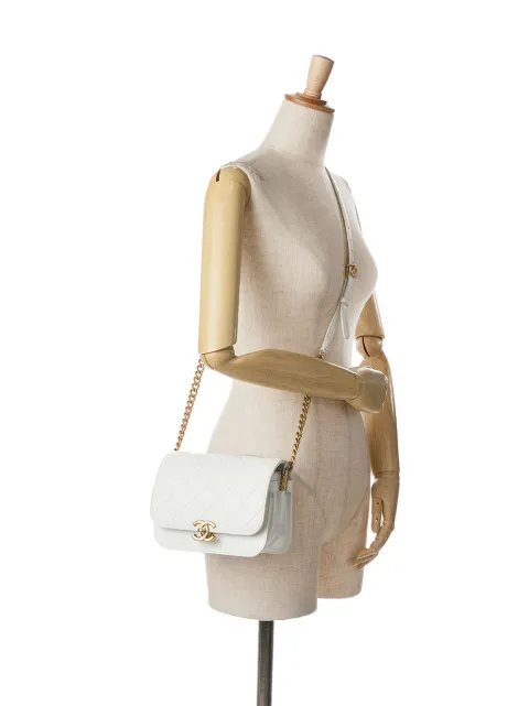 CHANEL Pre-Owned 2021-2024 CC Quilted Caviar Flap crossbody bag AFBM5J8D24UQ4S6C - 1