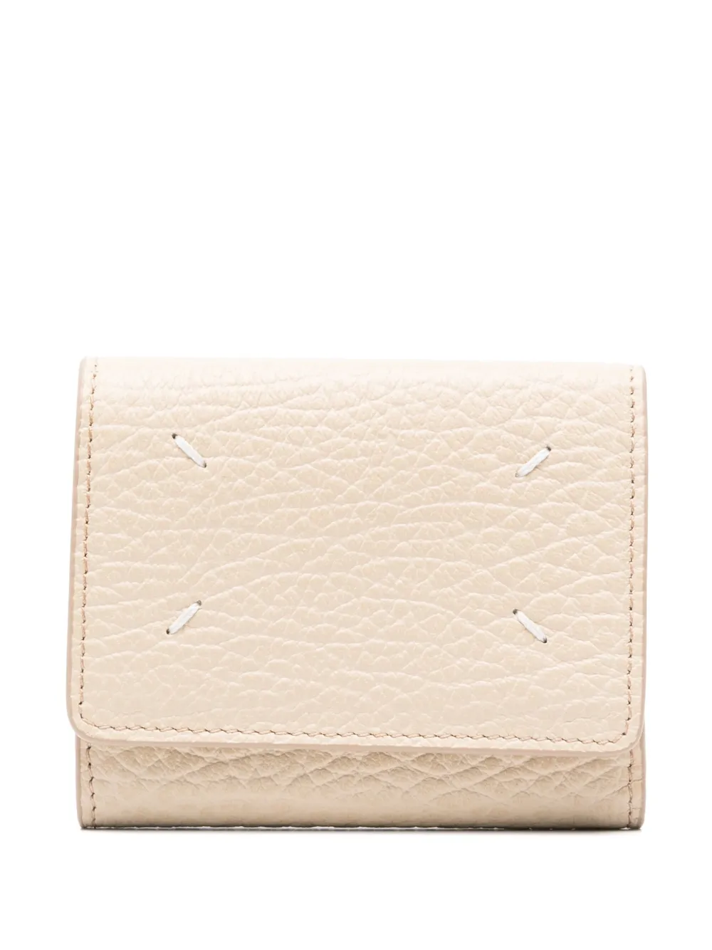 Maison Margiela Portemonnee met vier stiksels Beige