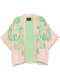 ETRO floral-jacquard jacket - Pink
