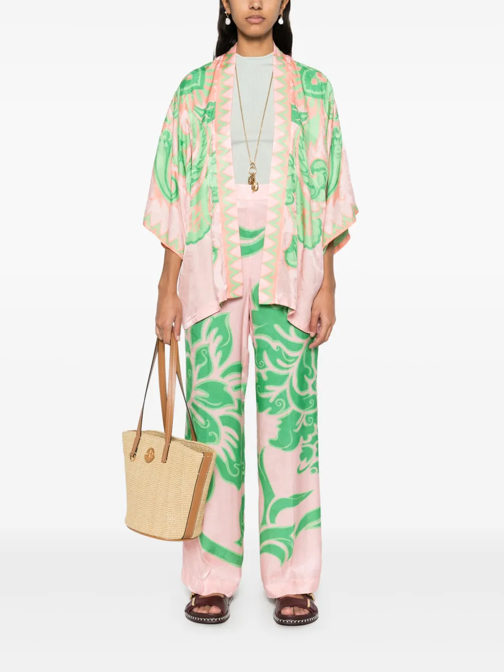 ETRO Jack met bloemen-jacquard - Roze