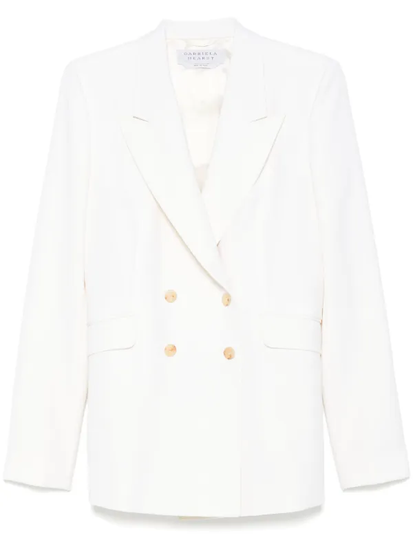 Gabriela Hearst Angela Blazer in Neutrals