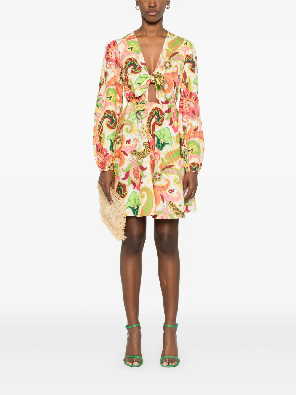 ETRO Jurk met paisley-print - Wit