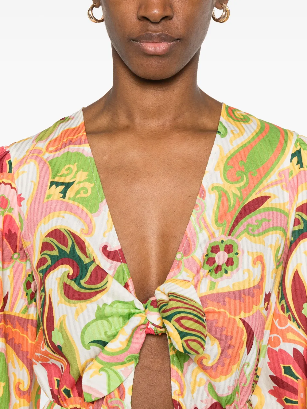 ETRO Jurk met paisley-print Wit