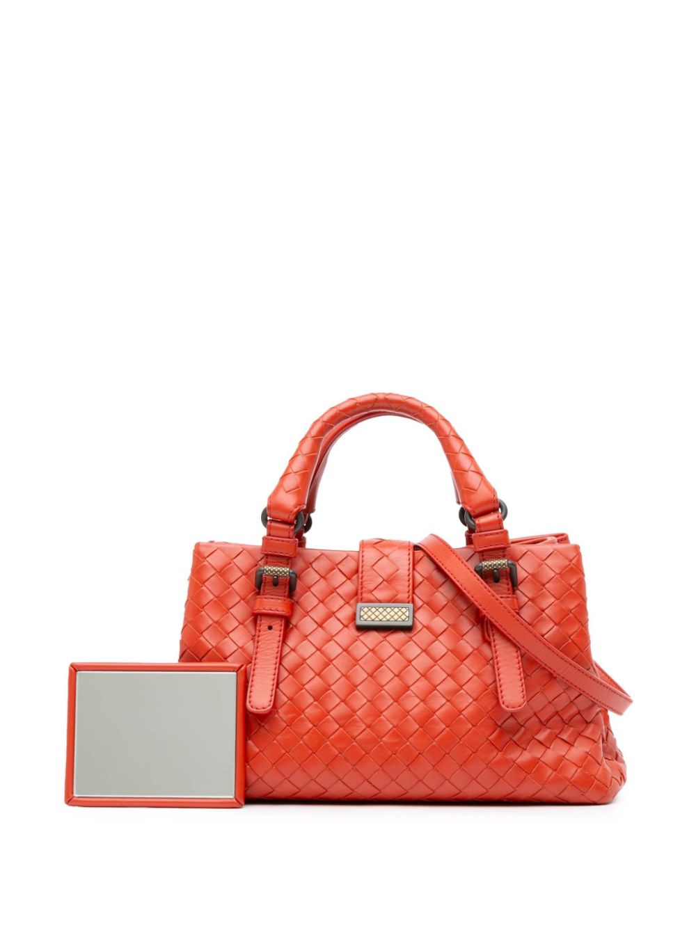 Bottega Veneta Pre-Owned 2012-2024 Mini Nappa Intrecciato Roma satchel - Orange