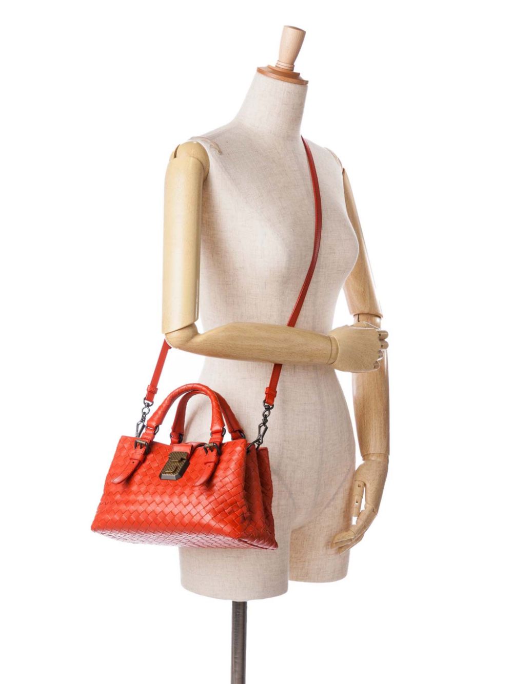 Bottega Veneta Pre-Owned 2012-2024 Mini Nappa Intrecciato Roma boekentas - Oranje