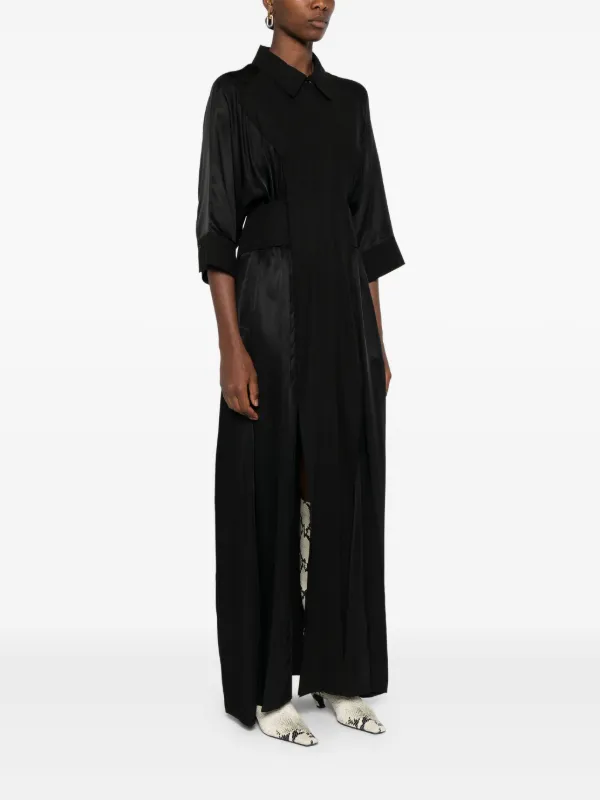 PINKO Amerigo Maxi Dress | Black | FARFETCH JO