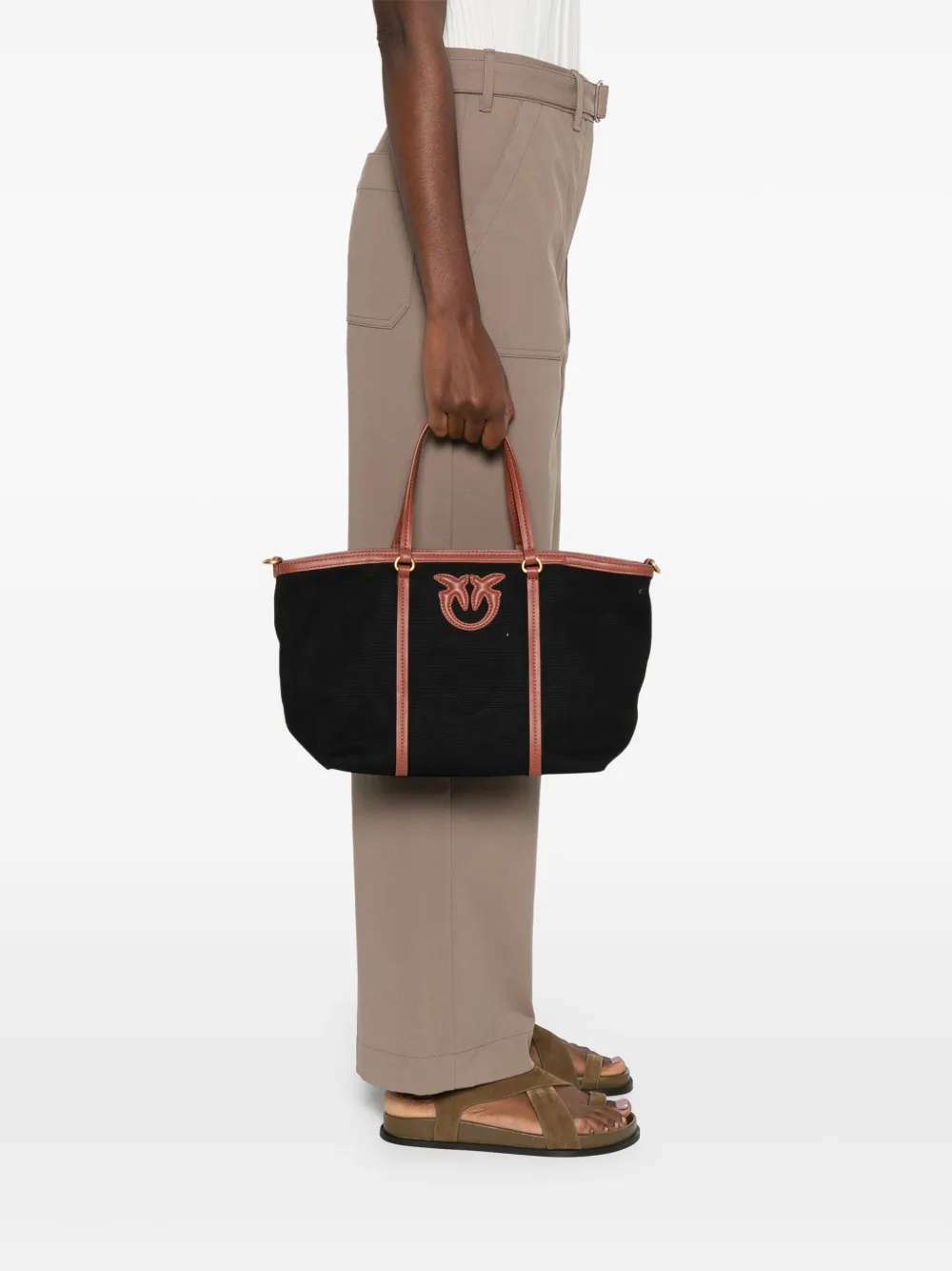 PINKO Miranda shopper Zwart