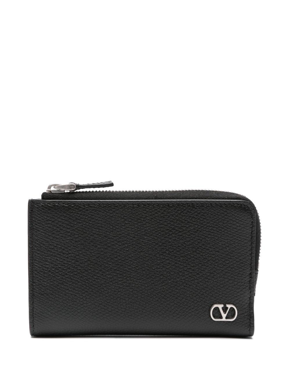 VLogo-Signature leather wallet