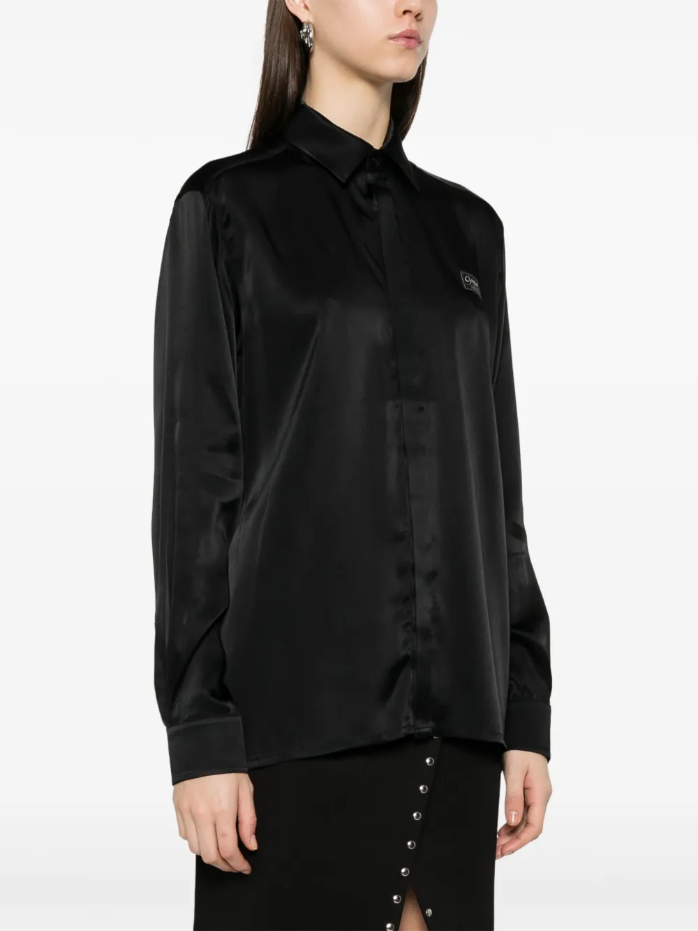 Coperni Satijnen blouse Zwart