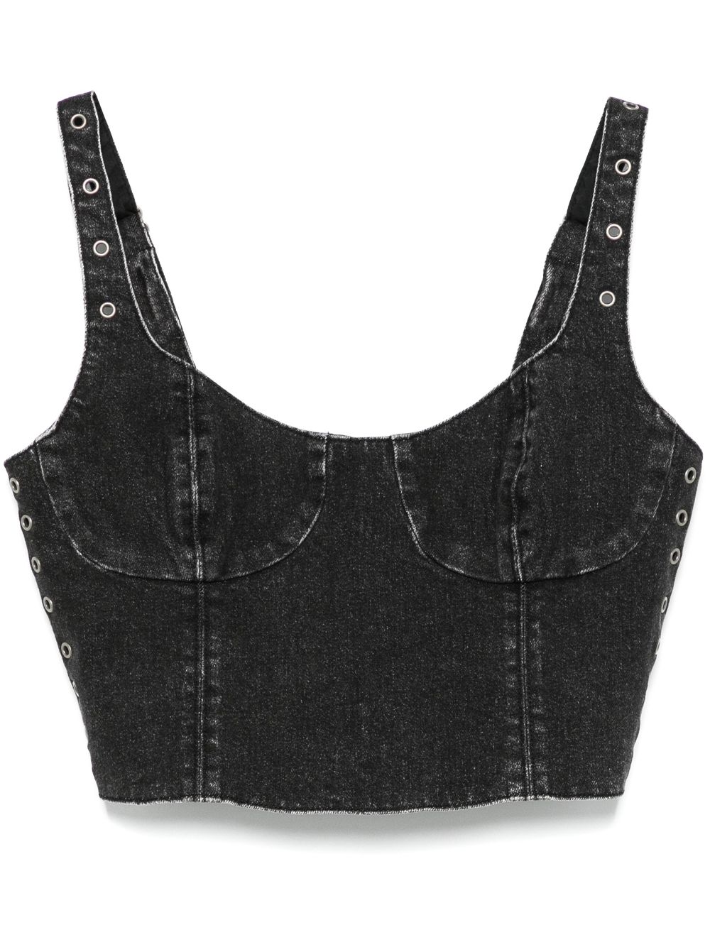 Ksubi Dauphine cropped top Zwart