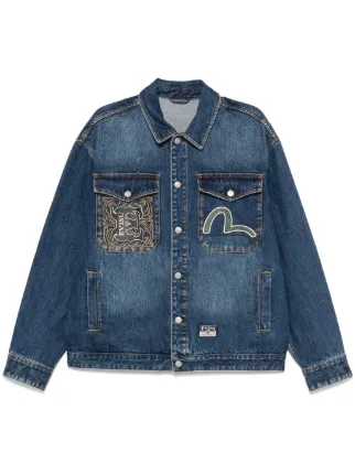 EVISU エンブロイダリー デニムジャケット | ブルー | FARFETCH JP