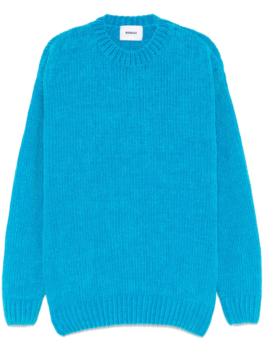 chenille crew-neck sweater