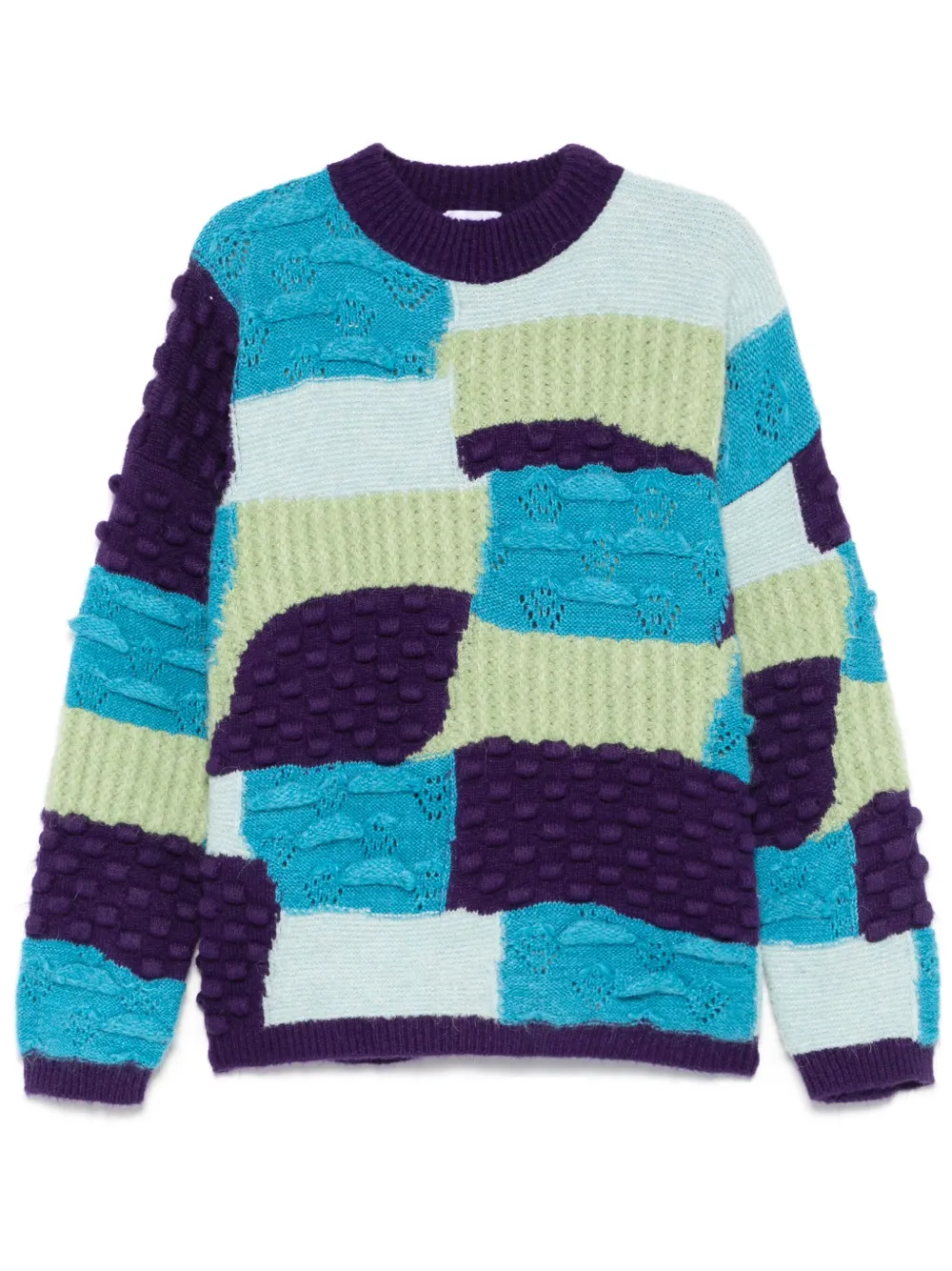 intarsia-knit crew-neck sweater