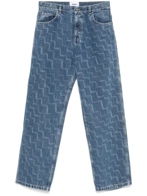 Bonsai jeans con estampado en zigzag
