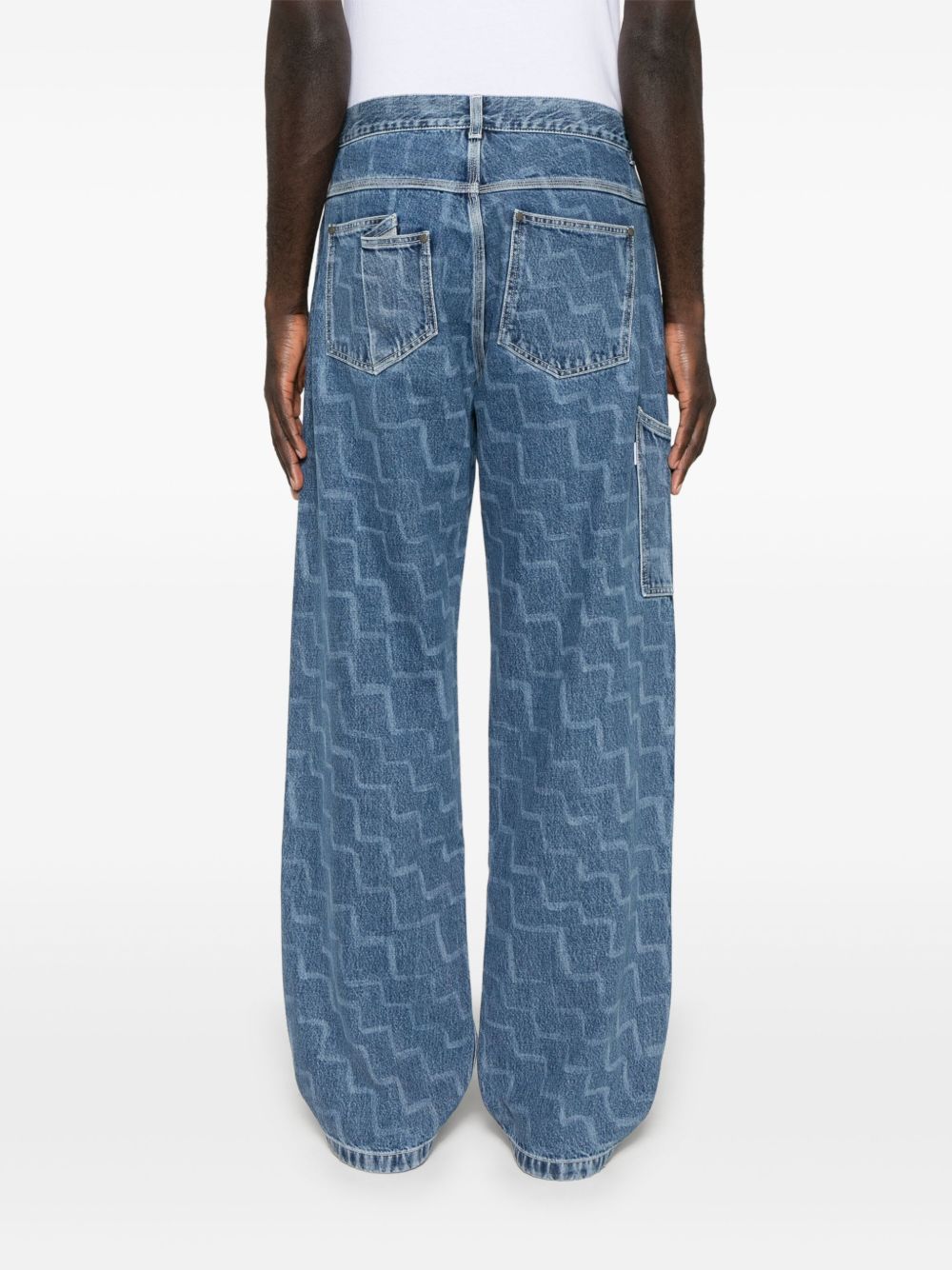 BONSAI ZIGZAG-PRINT JEANS