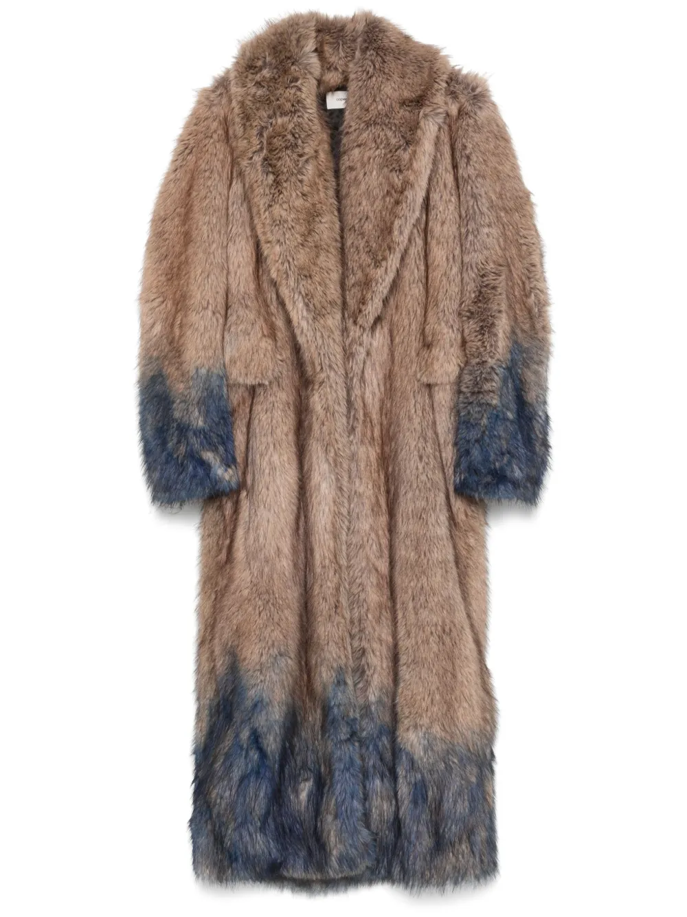 spray faux-fur coat