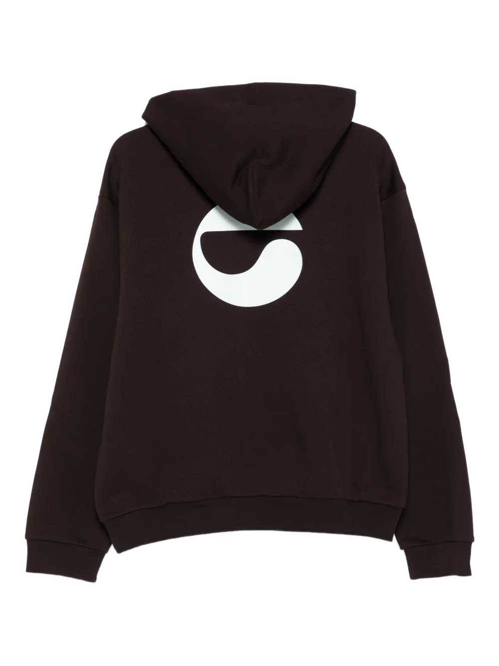 Coperni Hoodie met geborduurd logo Bruin